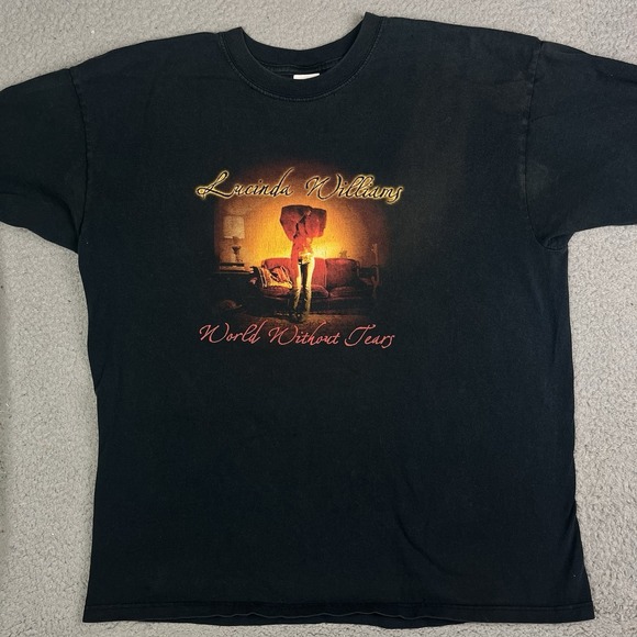 Anvil Other - Vintage Lucinda Williams T Shirt World Without Years 2003 Concert Tee Anvil XL